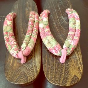 Japanese wooden sandals.  Direct from Japan.